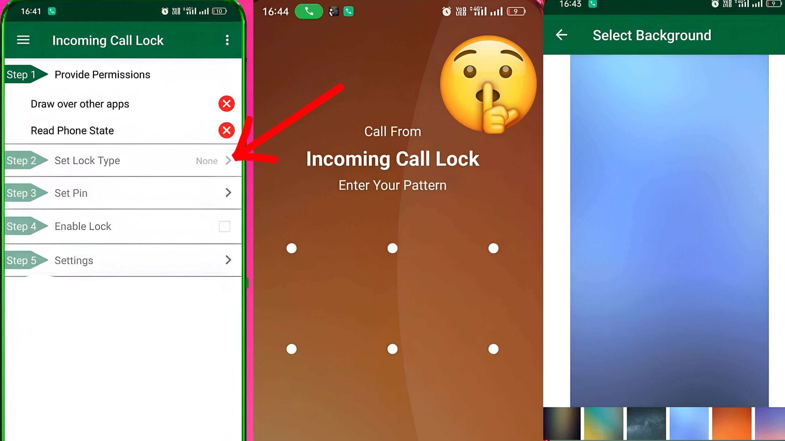 Incoming Call Lock