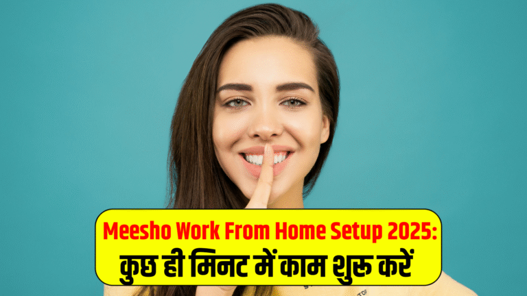 Meesho Work From Home Setup 2025